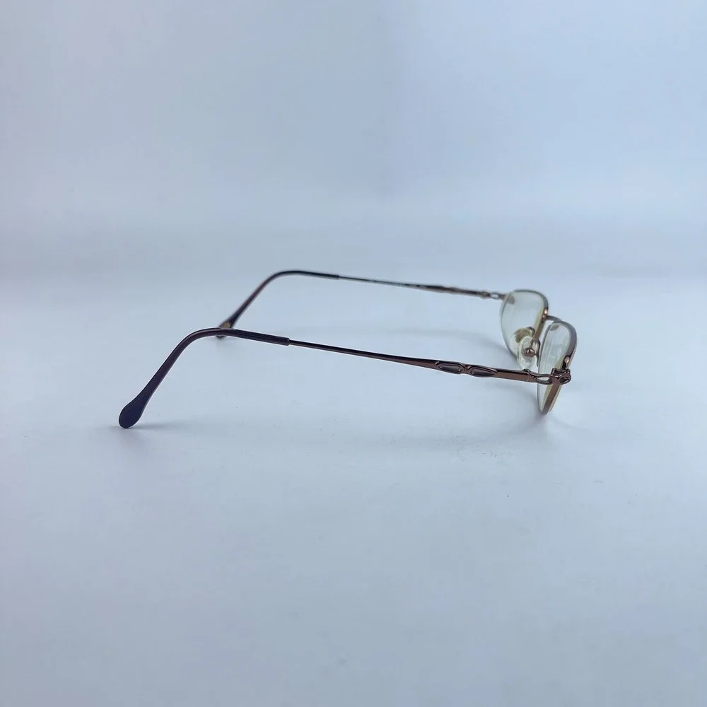 Safilo Library 1439 Women Eyeglasses Frame Rose Gold Metal Full Rim 52-19-135 mm